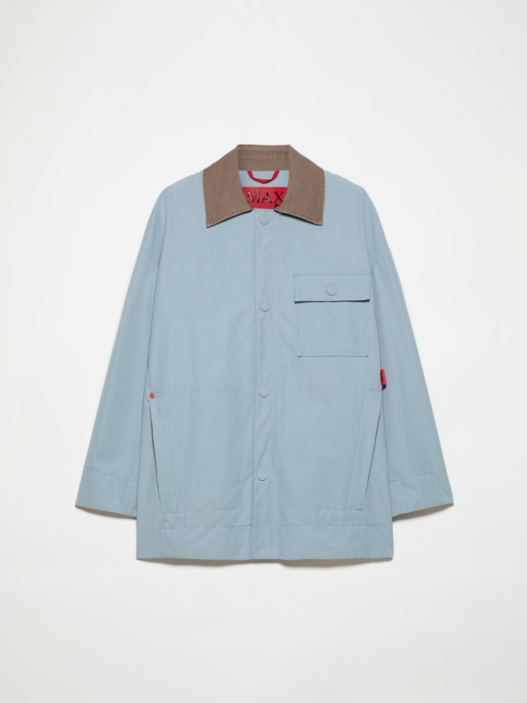 Cotton jersey logo T-shirt, red | MAX&Co. Water-repellent shacket - LIGHT BLUE - MAX&Co.